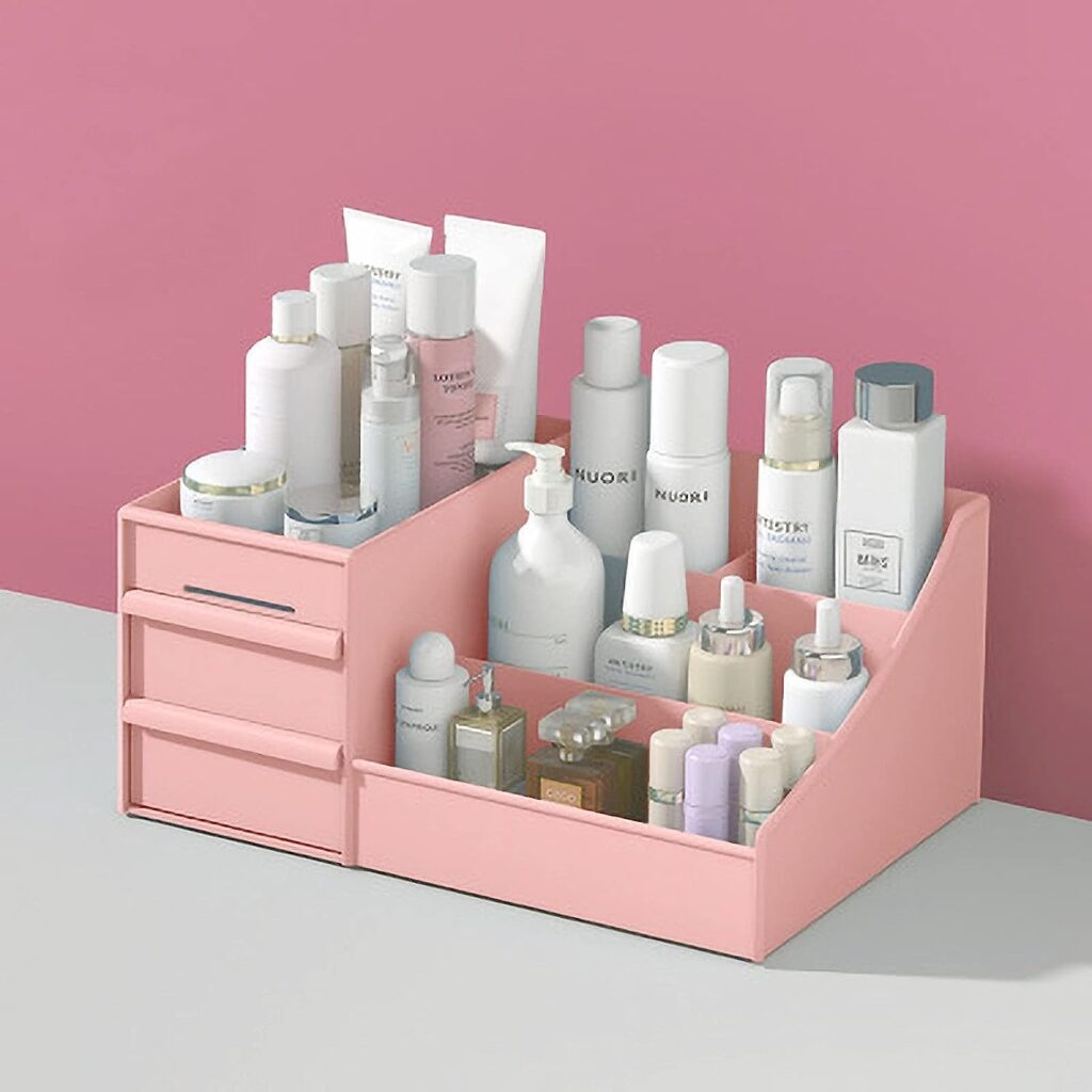 Organizador de Maquillaje 360° con Cajones