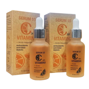 kit de 2 Serum Vitamina C 30% con Acido hialuronico - 30ML