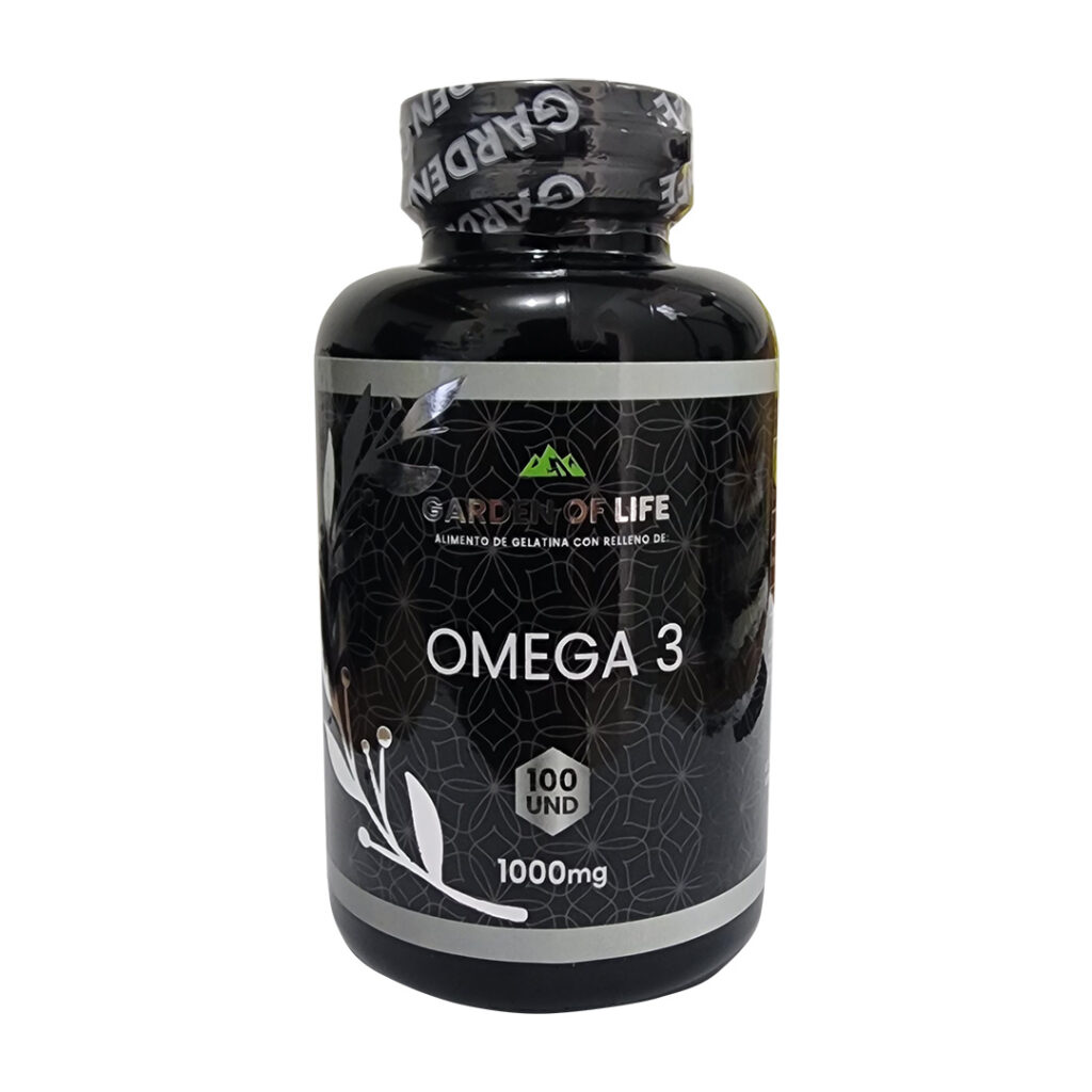 Omega 3 1000mg garden of life - 100 capsulas
