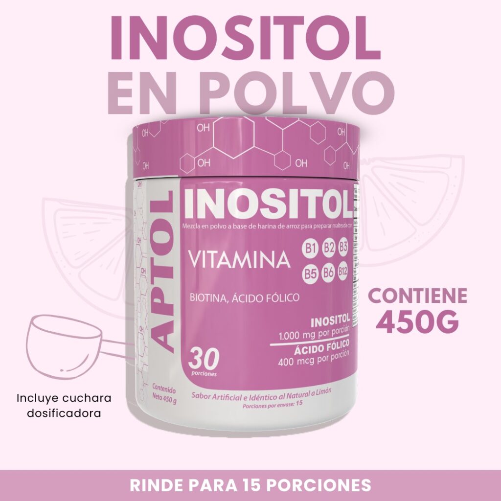 Inositol en Polvo Premium 450G Con Biotina y Ácido Fólico | Apoyo Hormonal y Metabólico