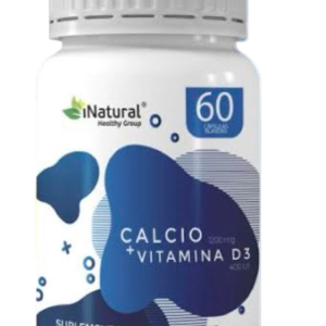 Natural Calcio + Vitamina D3 | Suplemento Dietario | 60Ca