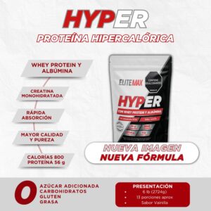PROTEINA HYPER ELITEMAX 6LB DROPI CUP